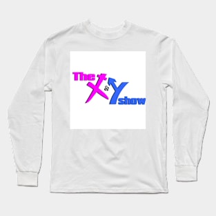 X & Y White Backround Long Sleeve T-Shirt